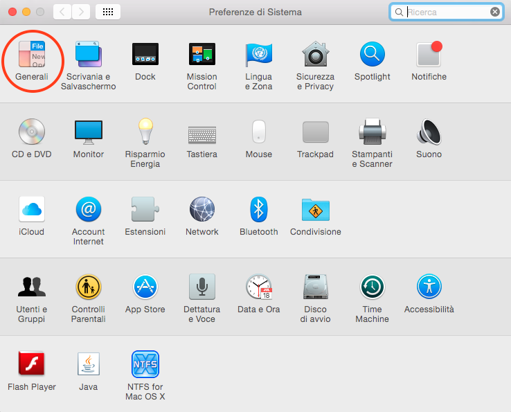abilitare dark mode Yosemite