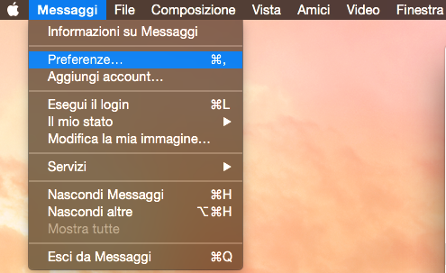 dimensione carattere messaggi Yosemite