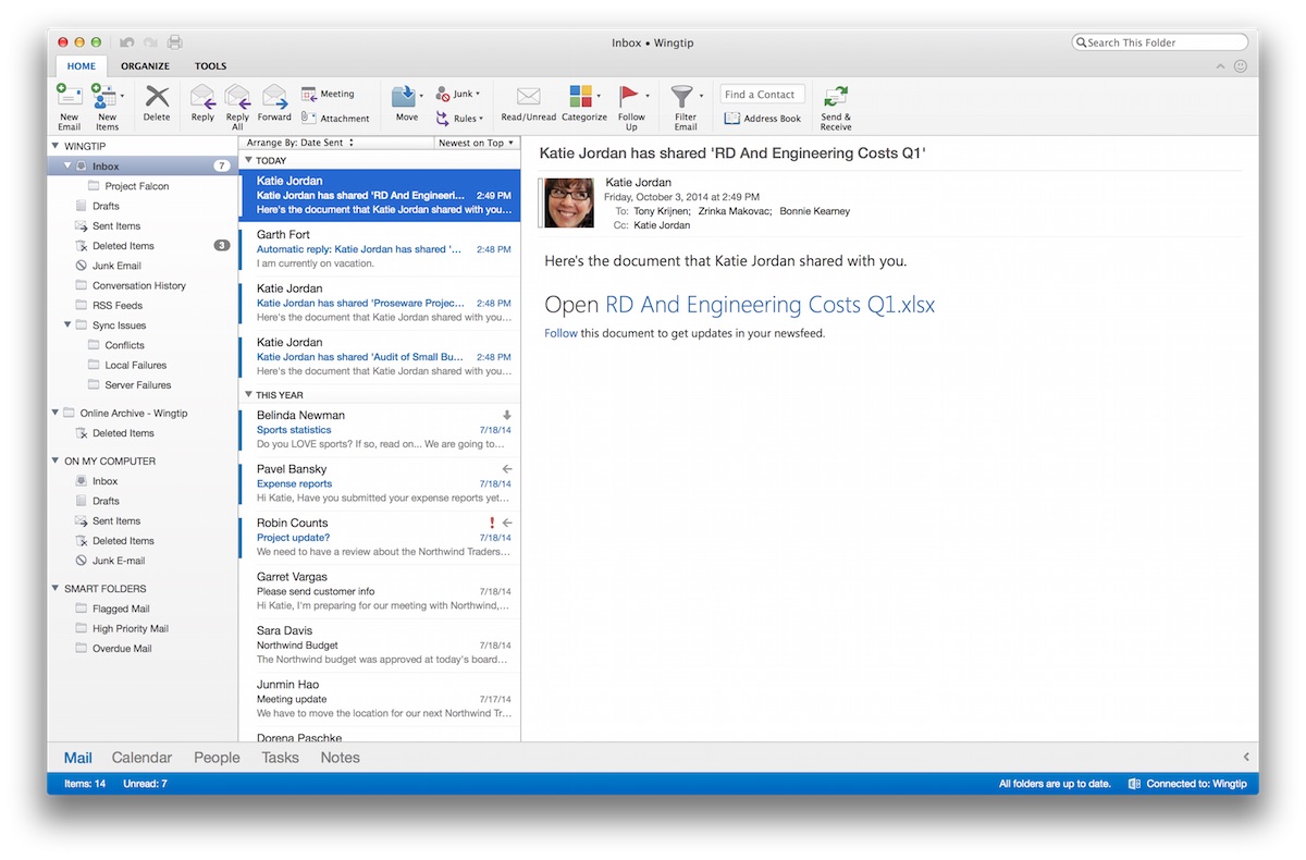 Nuovo Outlook per Mac