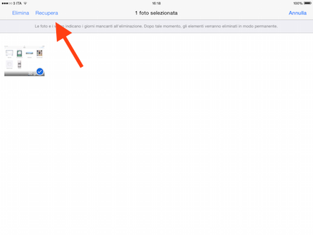 recuperare foto cancellate da iPhone