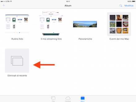 recuperare foto cancellate da iPhone