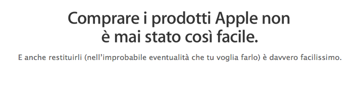 spedizioni gratuite Apple Store