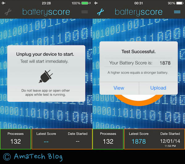 batteryscore app test batteria iPhone