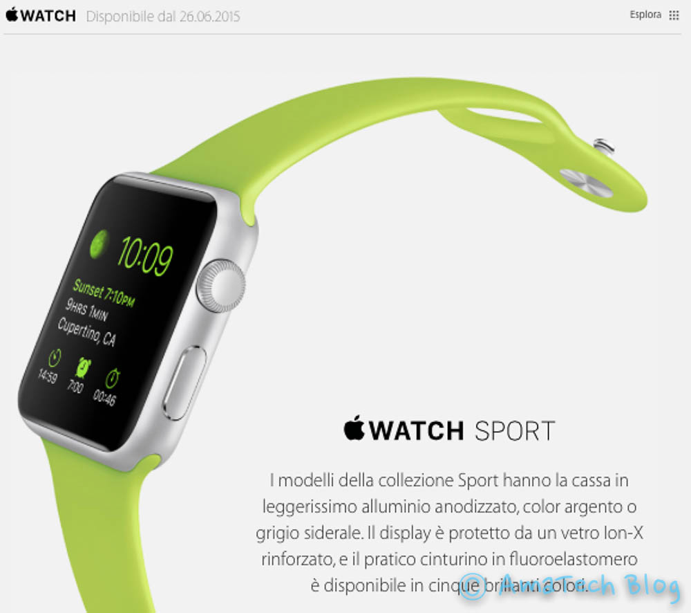 disponibilità apple watch in Italia