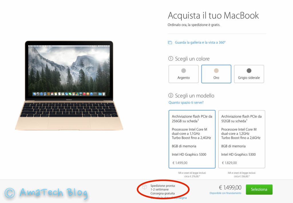 disponibilità macbook 2015