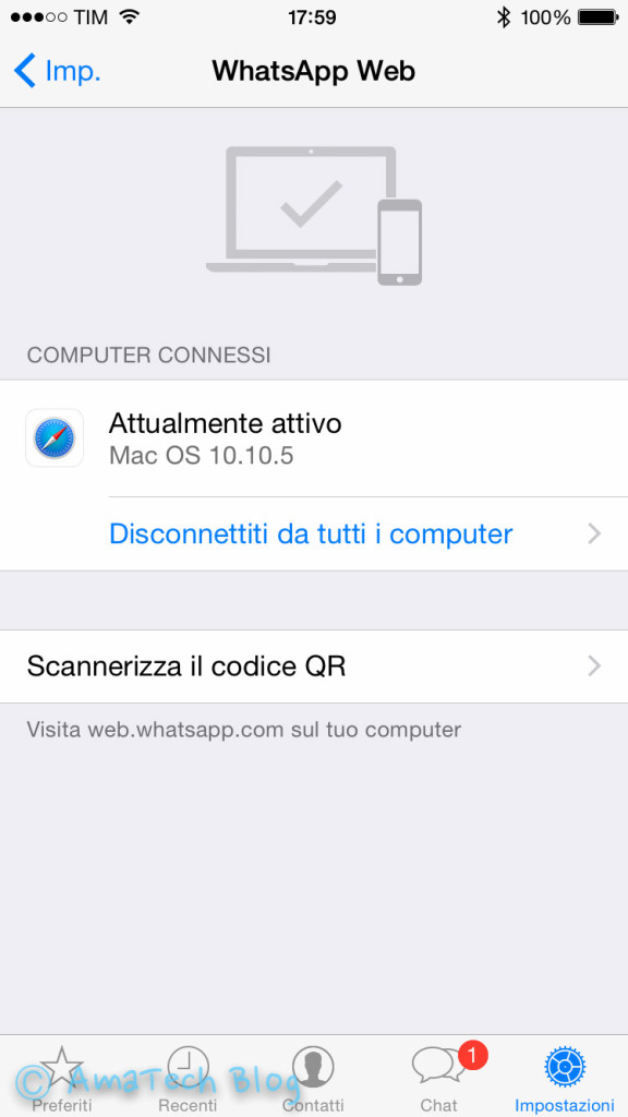 Whatsapp Web iPhone