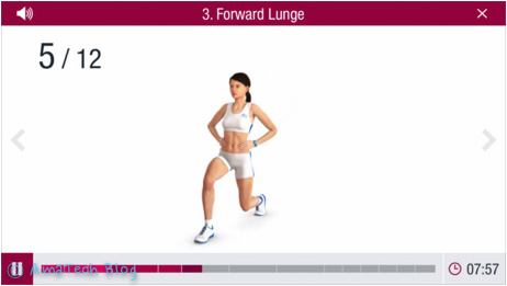 allenare i glutei con l'app iOS Runtastic Butt Trainer