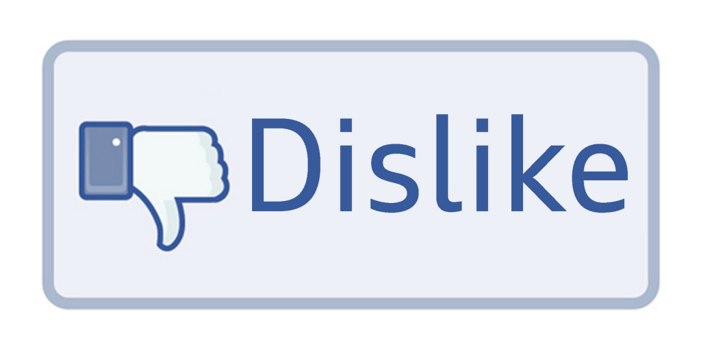 pulsante Non mi piace Dislike Facebook