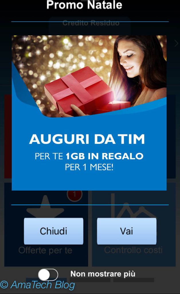 1Gb di internet in regalo con TIM per Natale