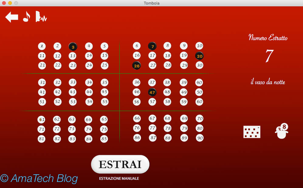 app tombola digitale sul proprio mac