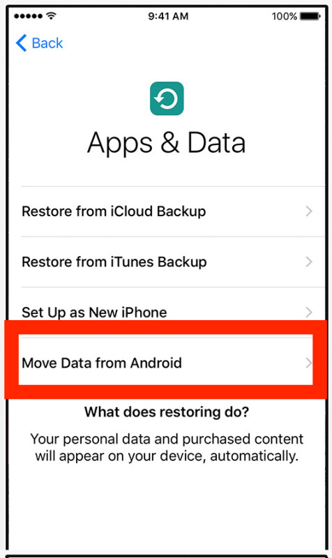 passare da Android ad iOs iPhone