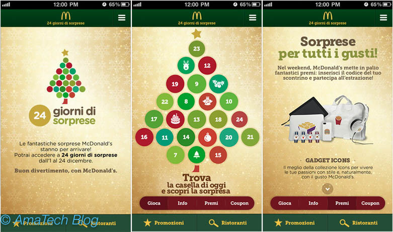 un regalo al giorno da McDonald's