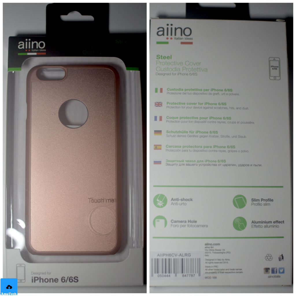 cover case rose gold aiino