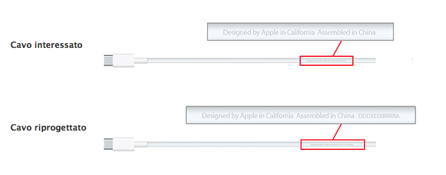 programma sostituzione cavo Apple usb-c