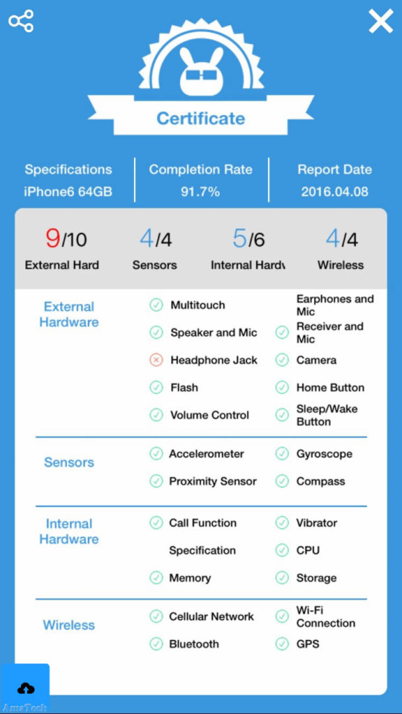 app diagnosi hardware iphone
