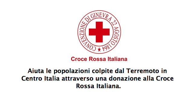 raccolta fondi per le vittime del terremoto al Centro Italia