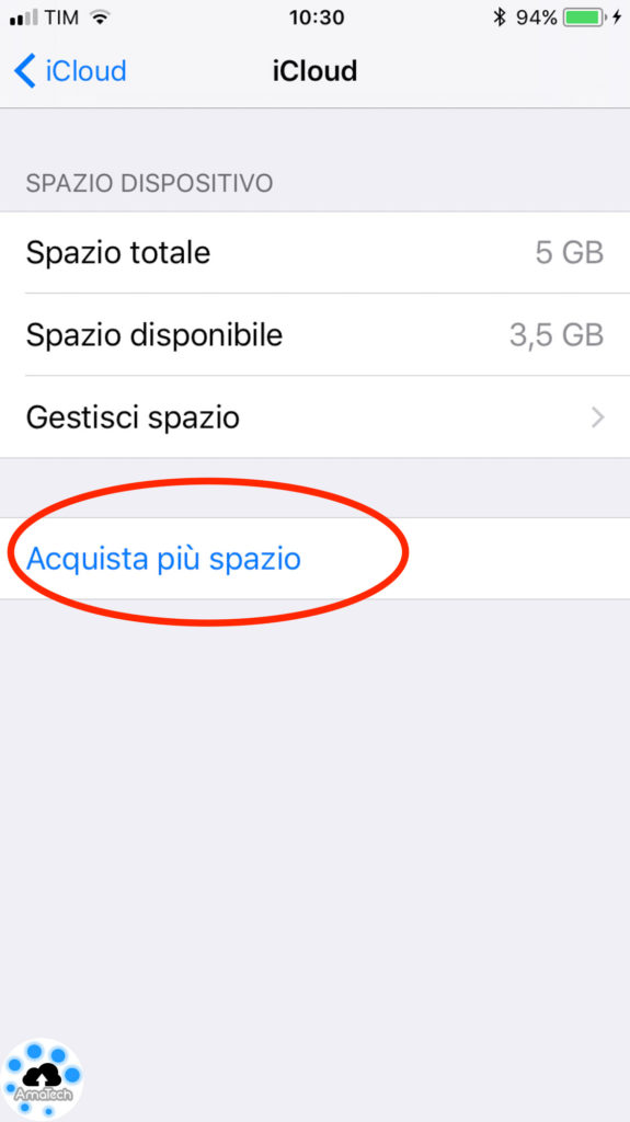 acquistare iCloud