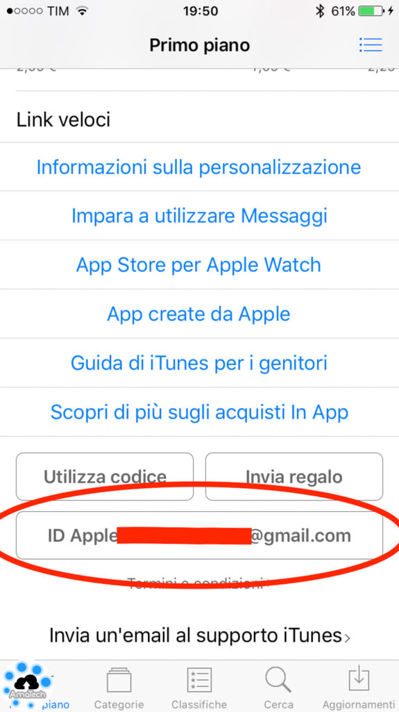 attivare pagamento paypal app store