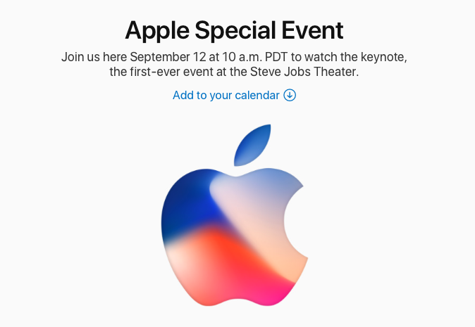 Evento Apple ufficiale il 12 Settembre
