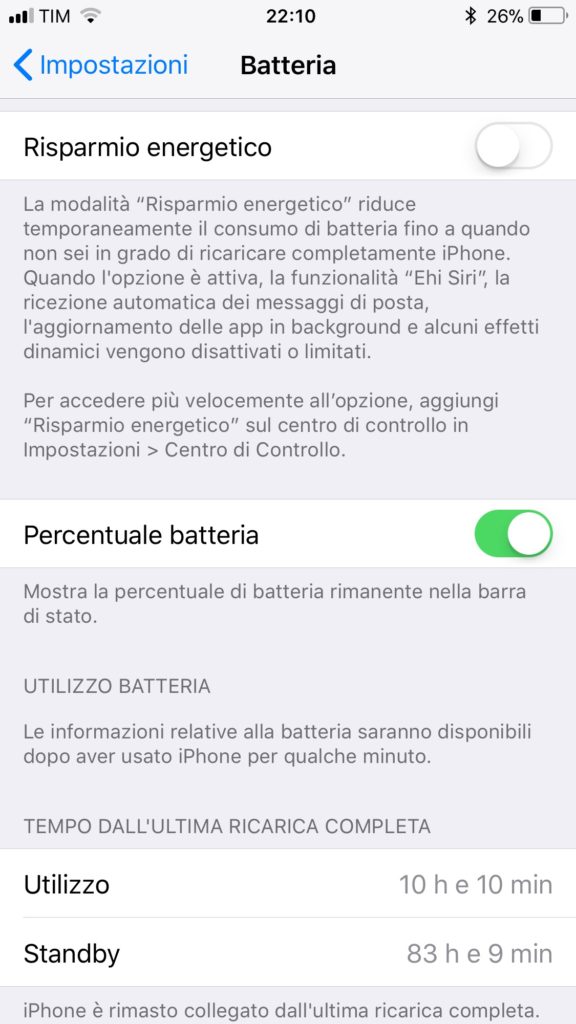 durata batteria iPhone 8 Plus