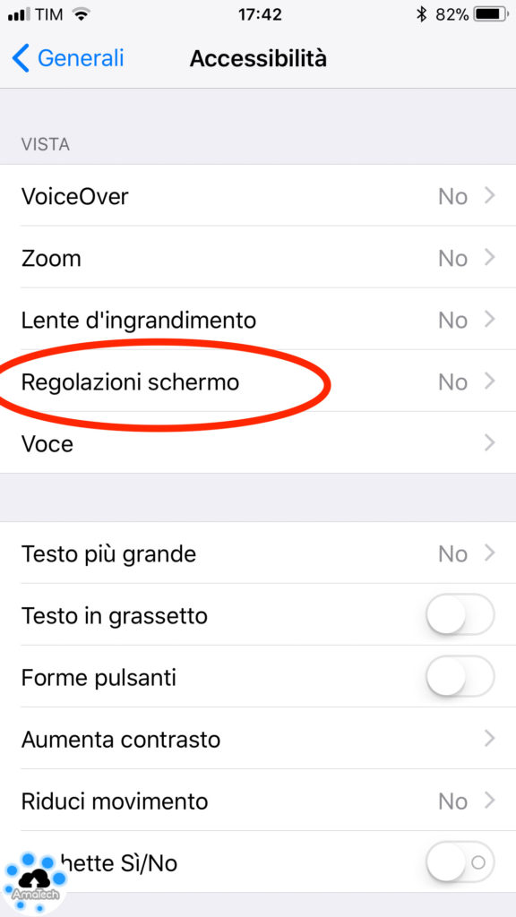 guida attivare disattivare luminosità automatica iphone