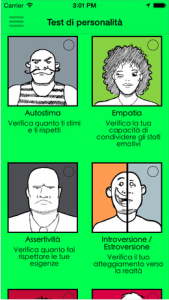 app test personalità