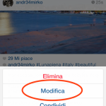 nuovo aggiornamento instagram modificare i commenti