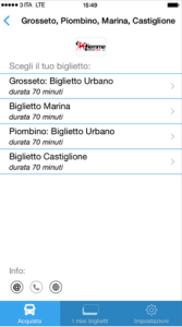 pagare il biglietto dell'autobus con Smartphone
