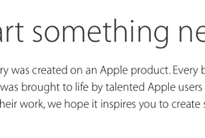 Campagna Start Something New Apple
