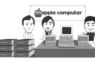biografia steve jobs in stile cartoon