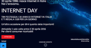 tim regala 1Gb di traffico internet