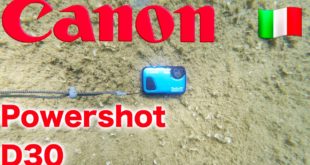 recensione canon powershot d30 subacquea