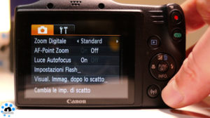 menù canon powershot sx