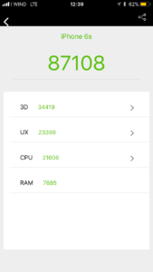 benchmark iPhone X