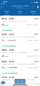 goeuro app per viaggiare iOS